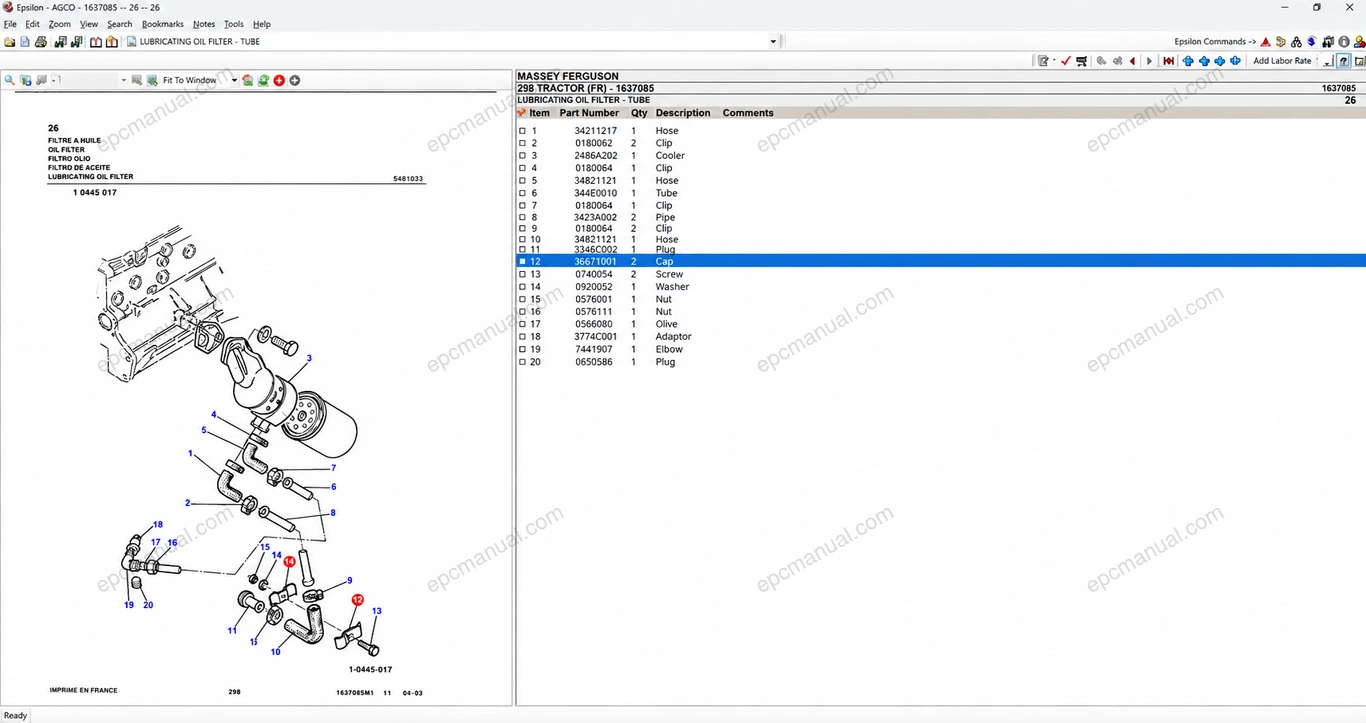 AGCO AGRICULTURAL ALL DATABASE (EU UK) 2.1.80 screenshot 2