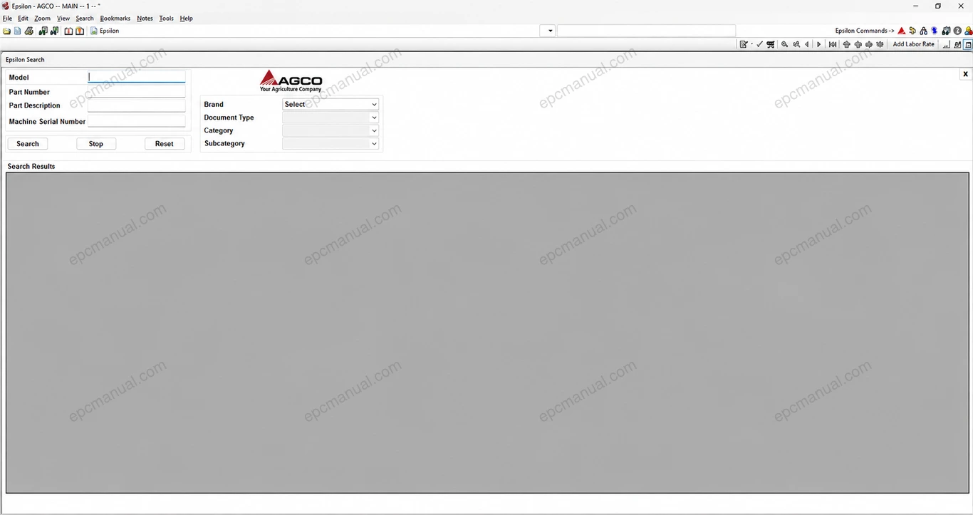 AGCO AGRICULTURAL ALL DATABASE (EU UK) 2.1.80 screenshot 3
