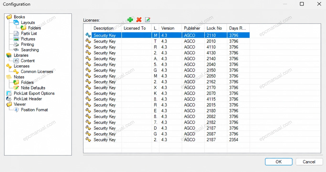 AGCO AGRICULTURAL ALL DATABASE (EU UK) 2.1.80 screenshot 10