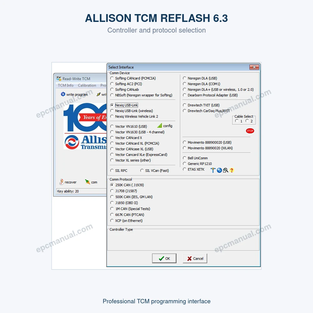 ALLISON TCM REFLASH 6.3 screenshot 4