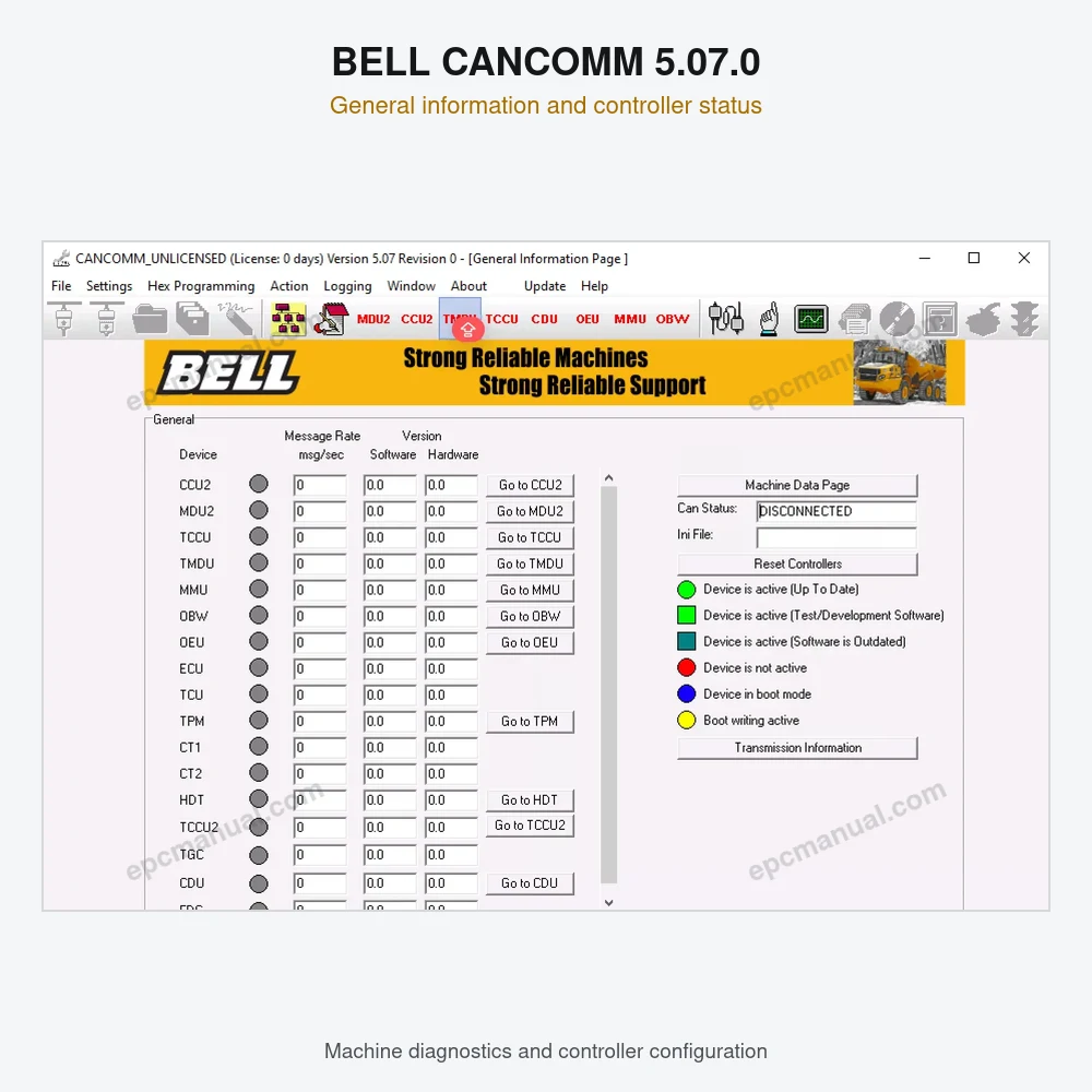 BELL CANCOMM 5.07.0 screenshot 2
