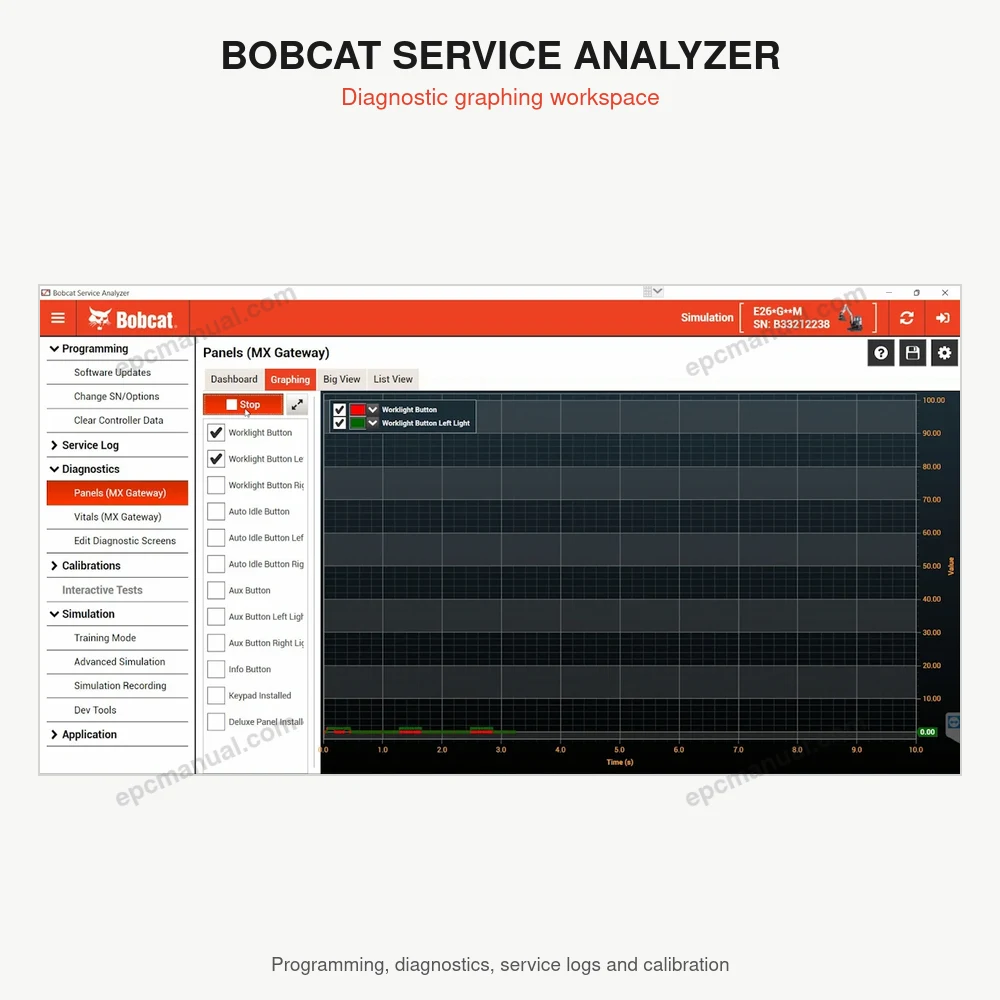 BOBCAT SERVICE ANALYZER 92.10 screenshot 3