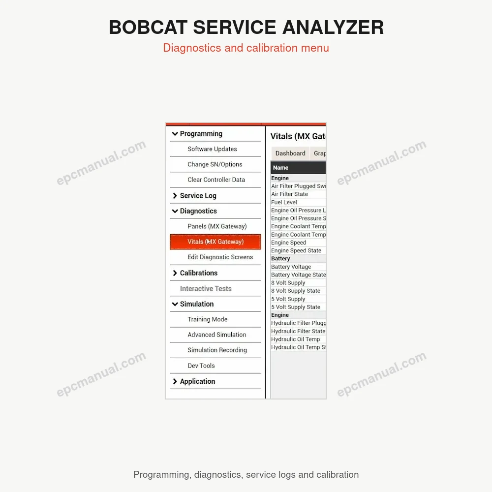 BOBCAT SERVICE ANALYZER 92.10 screenshot 7
