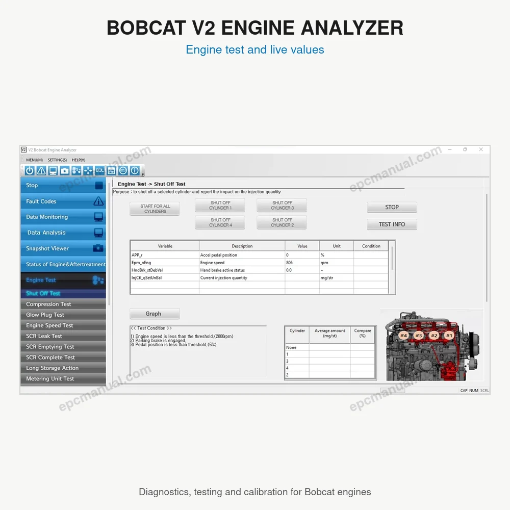 BOBCAT V2 ENGINE ANALYZER 01.40 screenshot 2