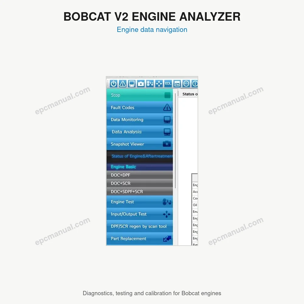 BOBCAT V2 ENGINE ANALYZER 01.40 screenshot 11