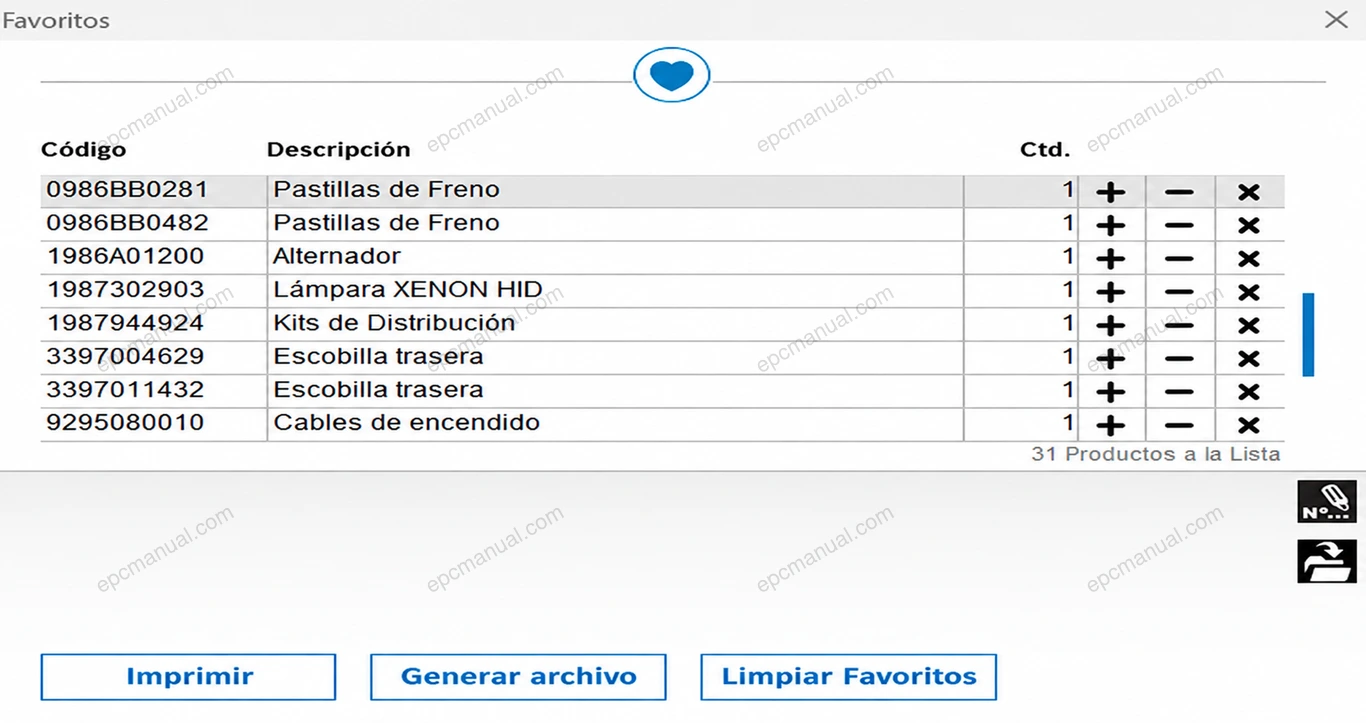 BOSCH PARTS CATALOG LATINOAMERICA screenshot 5