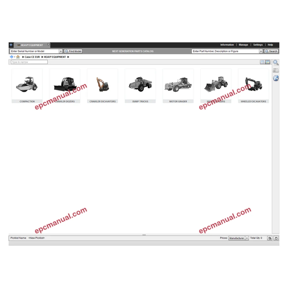CASE CONSTRUCTION EUROPE SPARE PARTS CATALOG 2019.07 screenshot 4