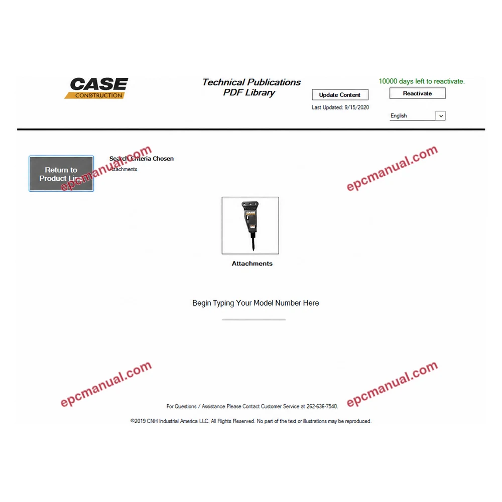 CASE CONSTRUCTION TECHNICAL PUBLICATIONS PDF LIBRARY 2020.09 screenshot 2