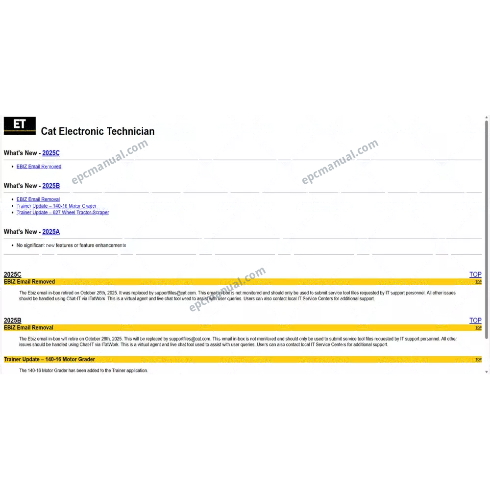 CAT ET 2025C screenshot 4