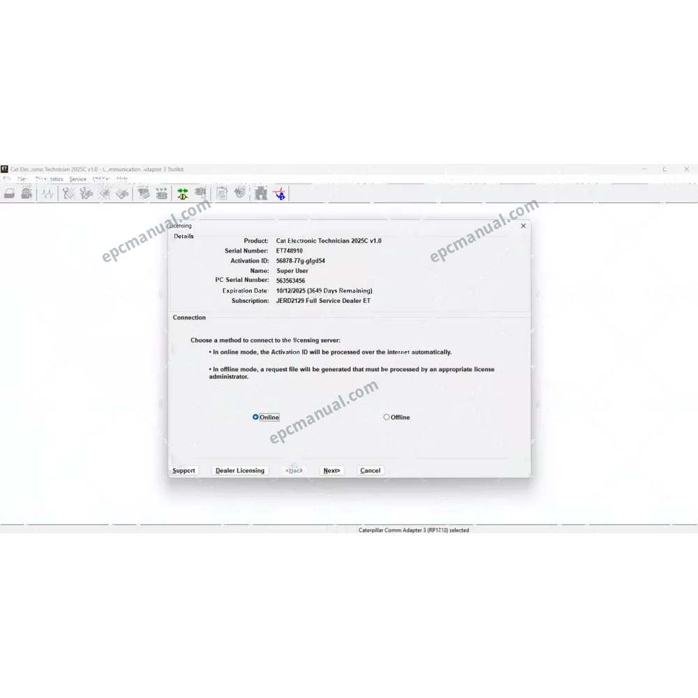 CAT ET 2025C screenshot 11