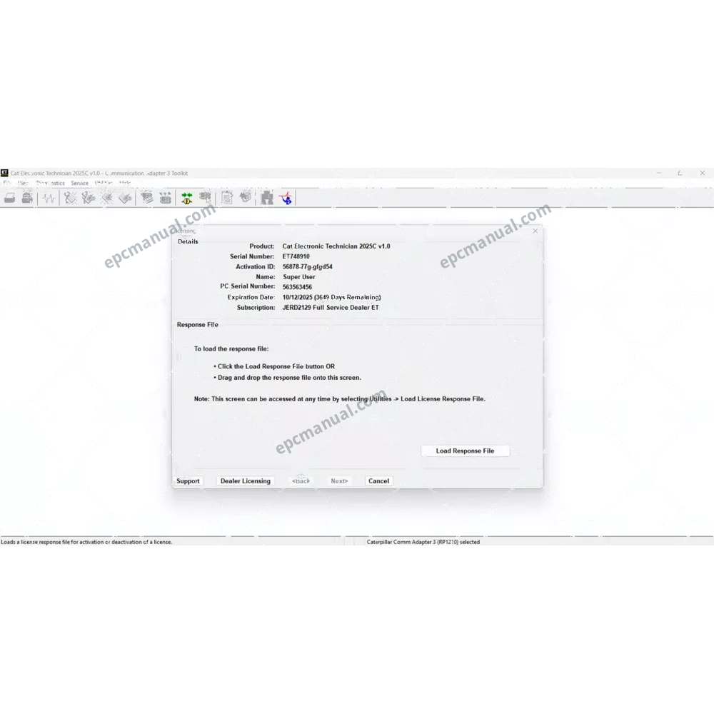 CAT ET 2025C screenshot 12