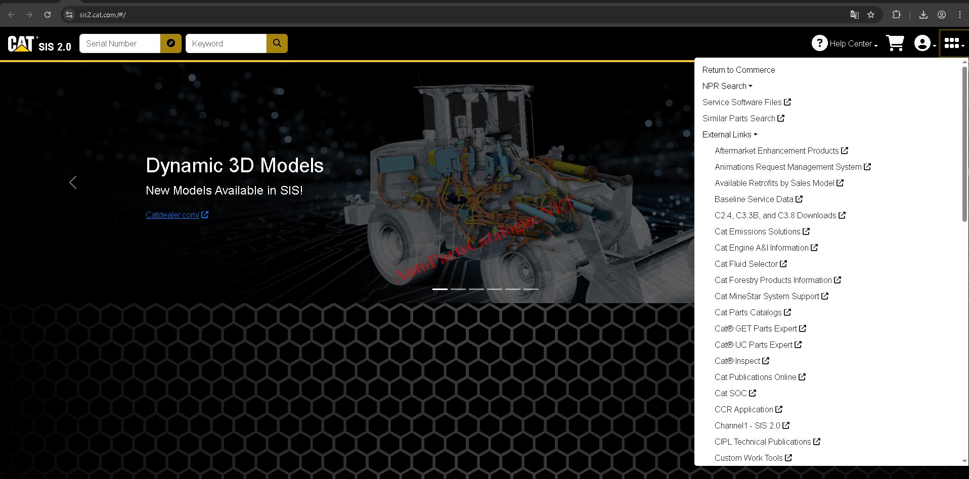 Caterpillar SIS 2.0 Online CAT SIS 2.0 screenshot 4