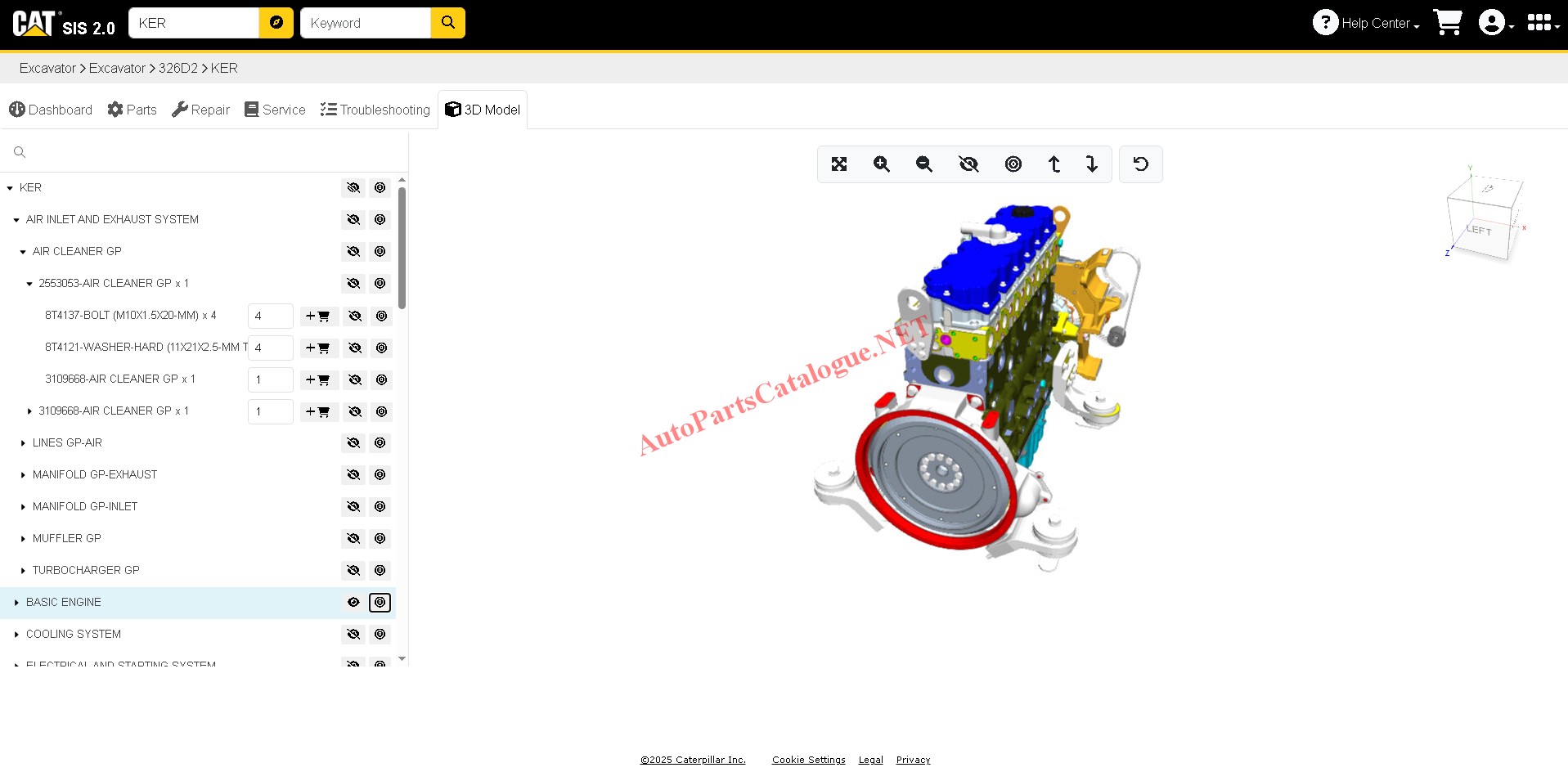 Caterpillar SIS 2.0 Online CAT SIS 2.0 screenshot 6