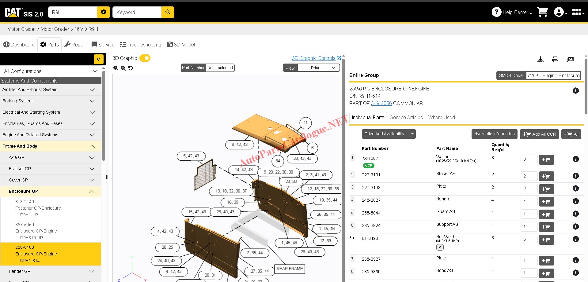 Caterpillar SIS 2.0 Online CAT SIS 2.0 screenshot 18