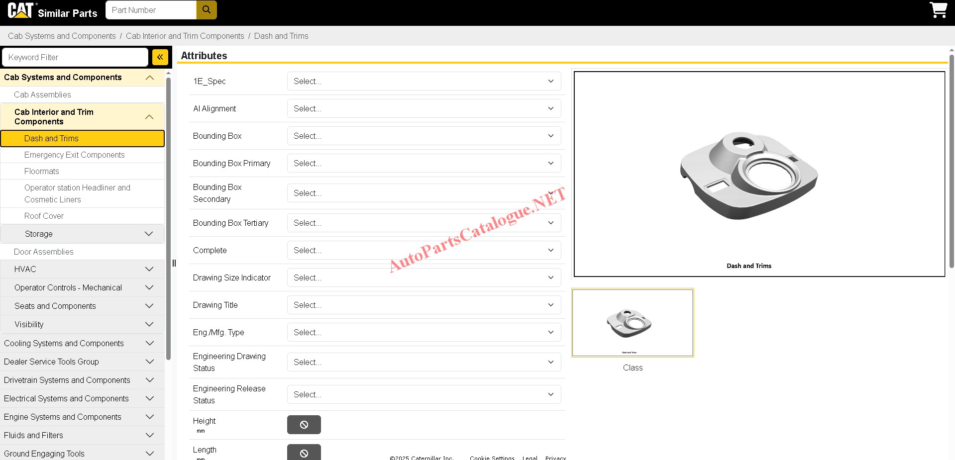 Caterpillar SIS 2.0 Online CAT SIS 2.0 screenshot 21