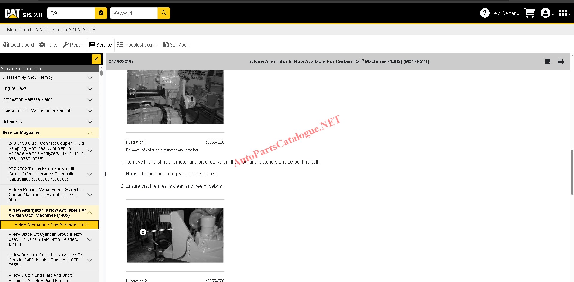 Caterpillar SIS 2.0 Online CAT SIS 2.0 screenshot 27