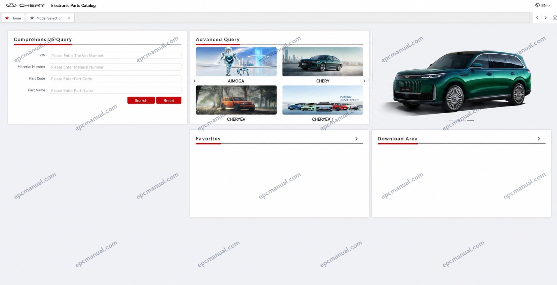Chery Karry MPV parts diagram