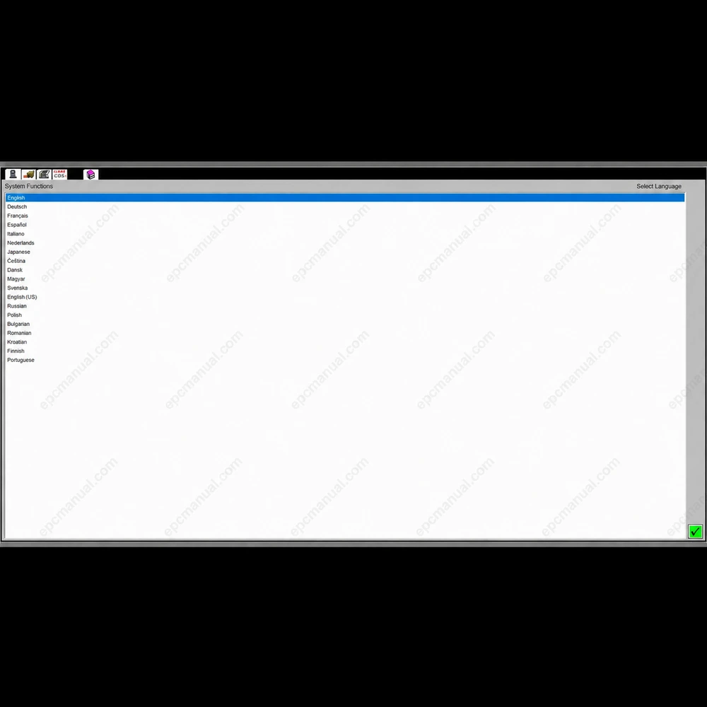 CLAAS DIAGNOSTIC SYSTEM 5000 screenshot 2