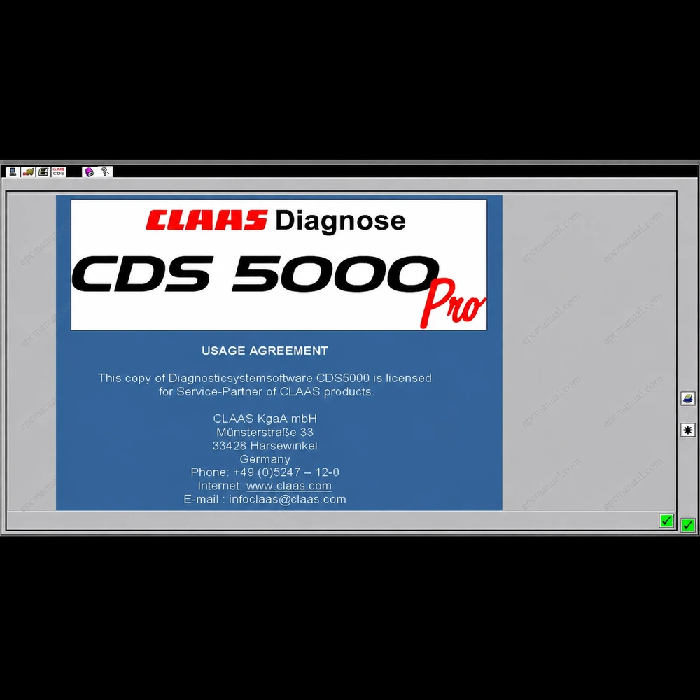 CLAAS DIAGNOSTIC SYSTEM 5000 screenshot 3
