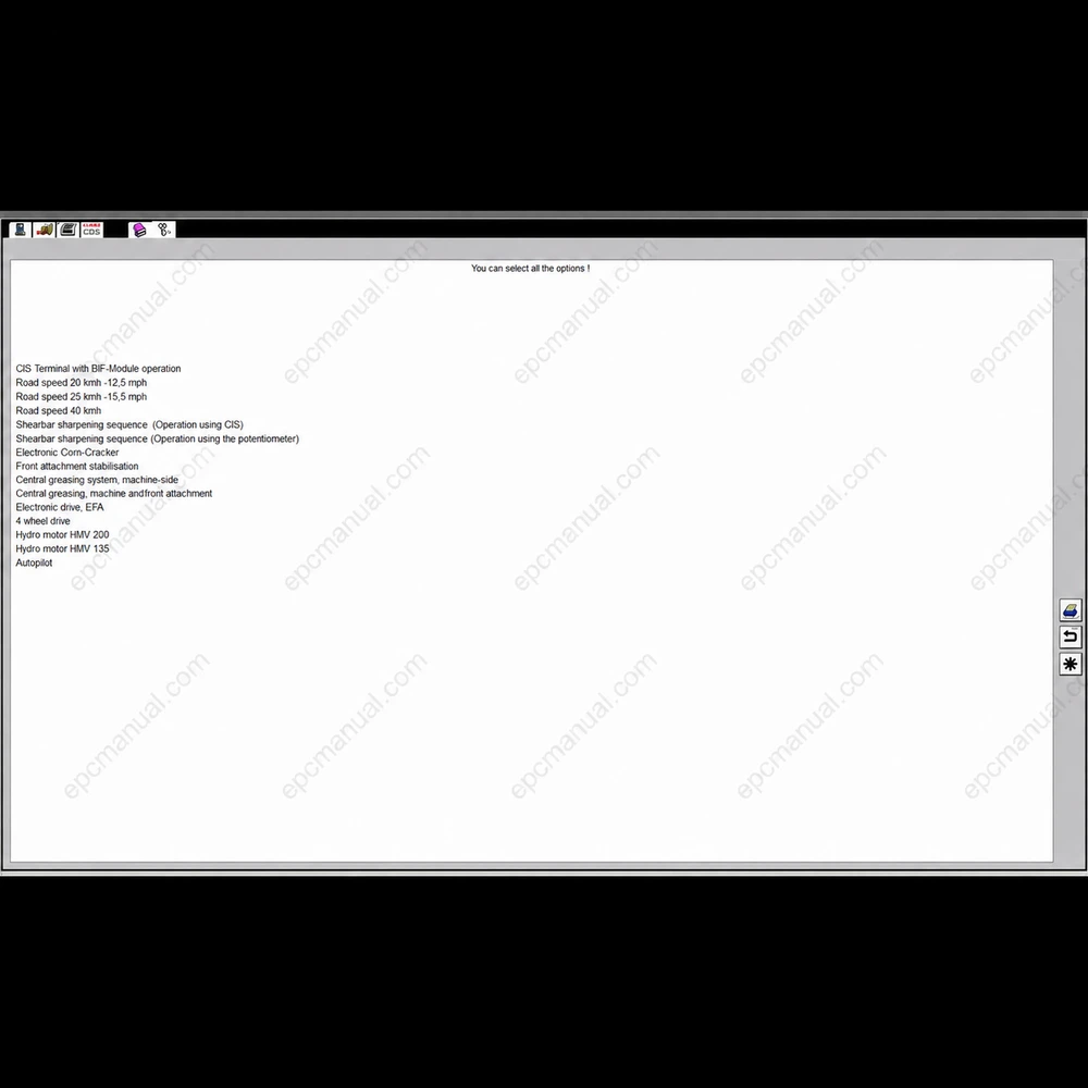 CLAAS DIAGNOSTIC SYSTEM 5000 screenshot 7