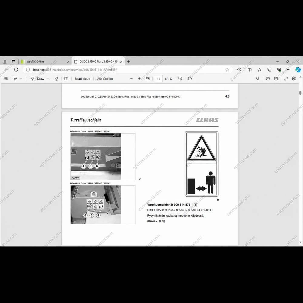 CLAAS WEBTIC OFFLINE FINNISH 4.4.94 screenshot 5