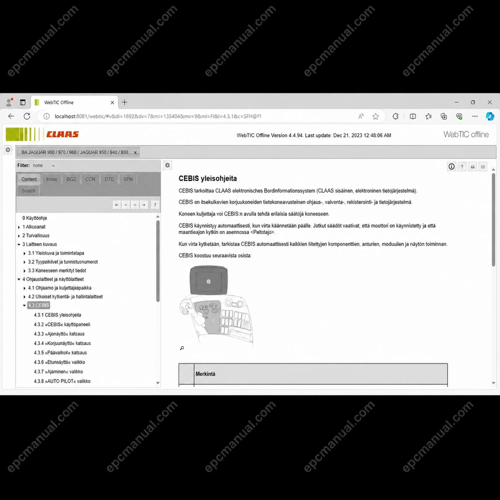 CLAAS WEBTIC OFFLINE FINNISH 4.4.94 screenshot 14