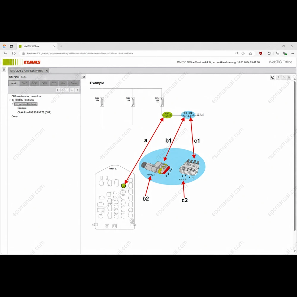 CLAAS WEBTIC OFFLINE GERMAN 4.4.94 screenshot 9