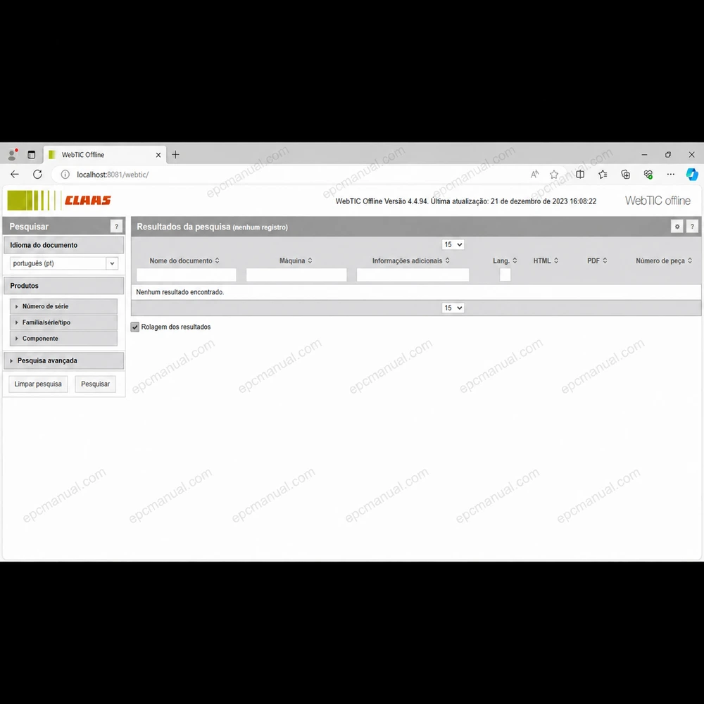 CLAAS WEBTIC OFFLINE PORTUGUESE 4.4.94 screenshot 2