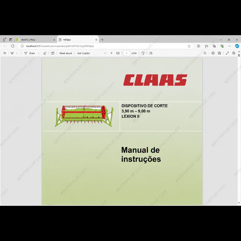 CLAAS WEBTIC OFFLINE PORTUGUESE 4.4.94 screenshot 5