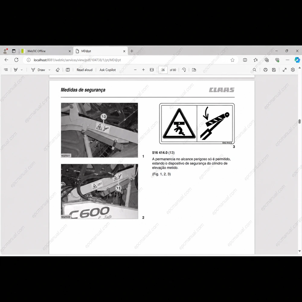 CLAAS WEBTIC OFFLINE PORTUGUESE 4.4.94 screenshot 7