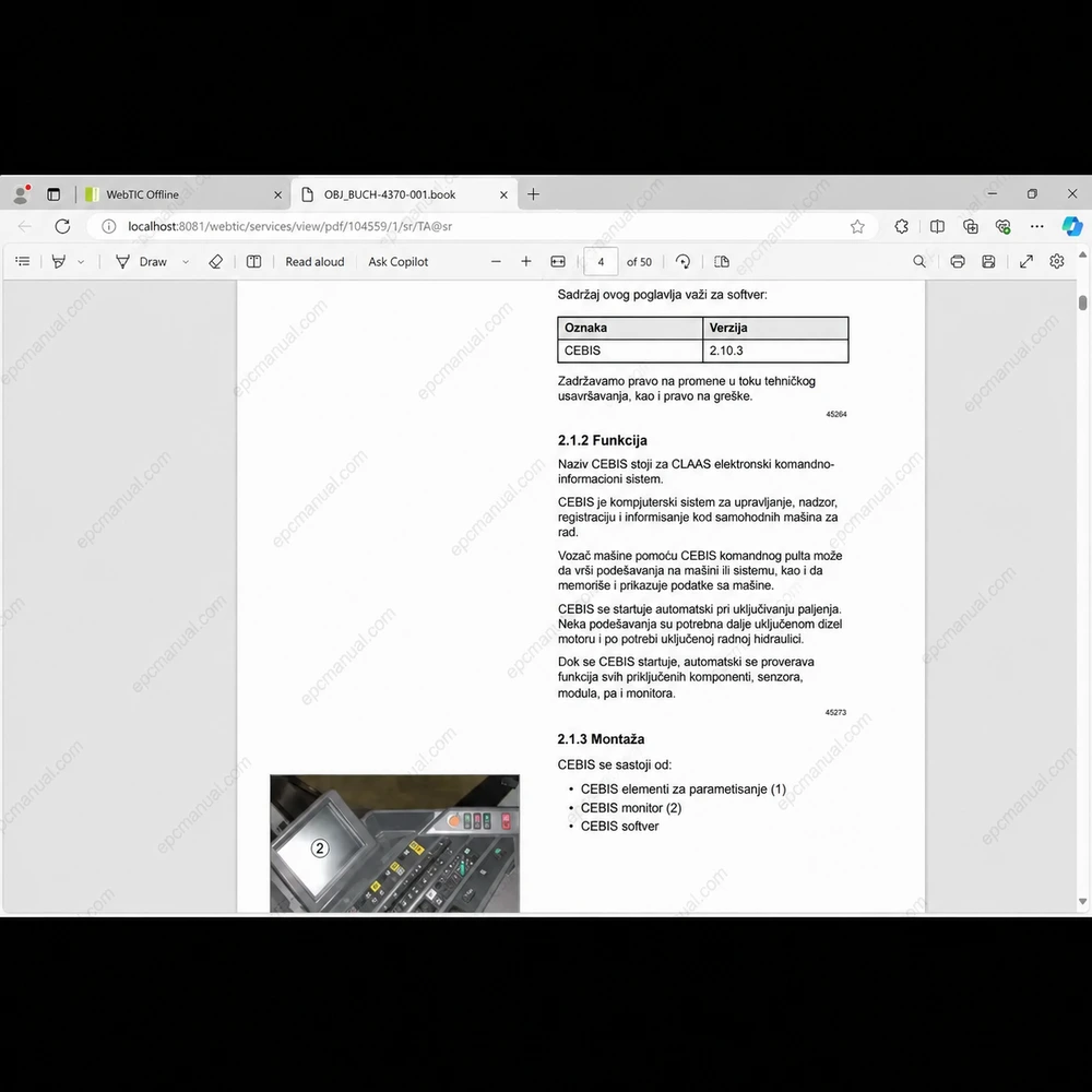 CLAAS WEBTIC OFFLINE SERBIAN 4.4.94 screenshot 7