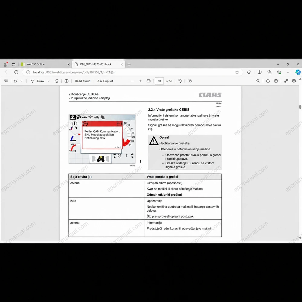 CLAAS WEBTIC OFFLINE SERBIAN 4.4.94 screenshot 8