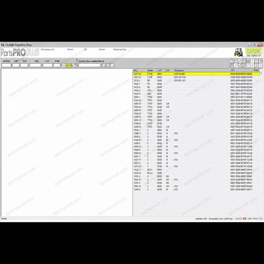 CLARK FORKLIFT PARTS PRO PLUS 568 screenshot 2