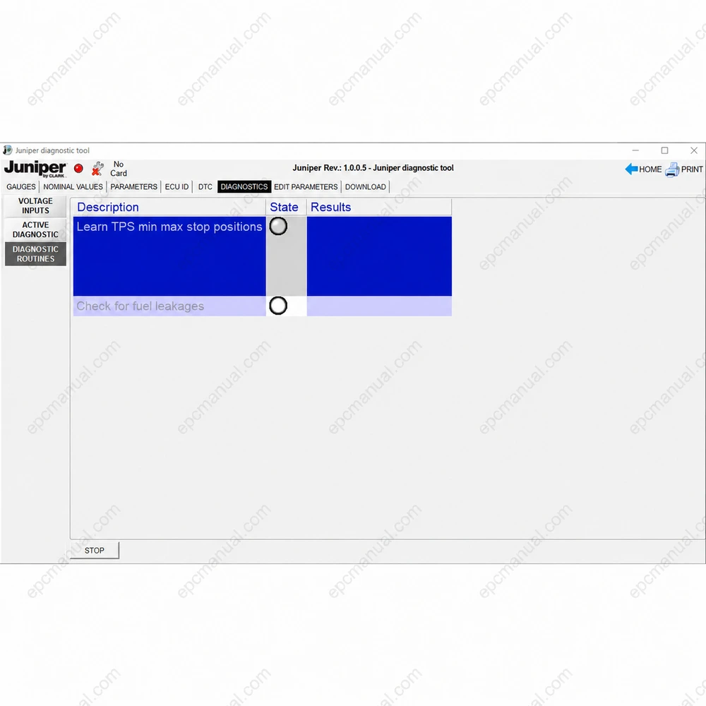 CLARK JUNIPER DIAGNOSTIC TOOL 1.0.0.5 screenshot 9