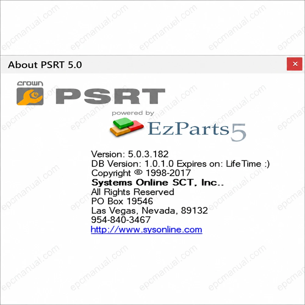 CROWN FORKLIFT PARTS AND SERVICE RESOURCE TOOL 5.0.3.182 screenshot 4