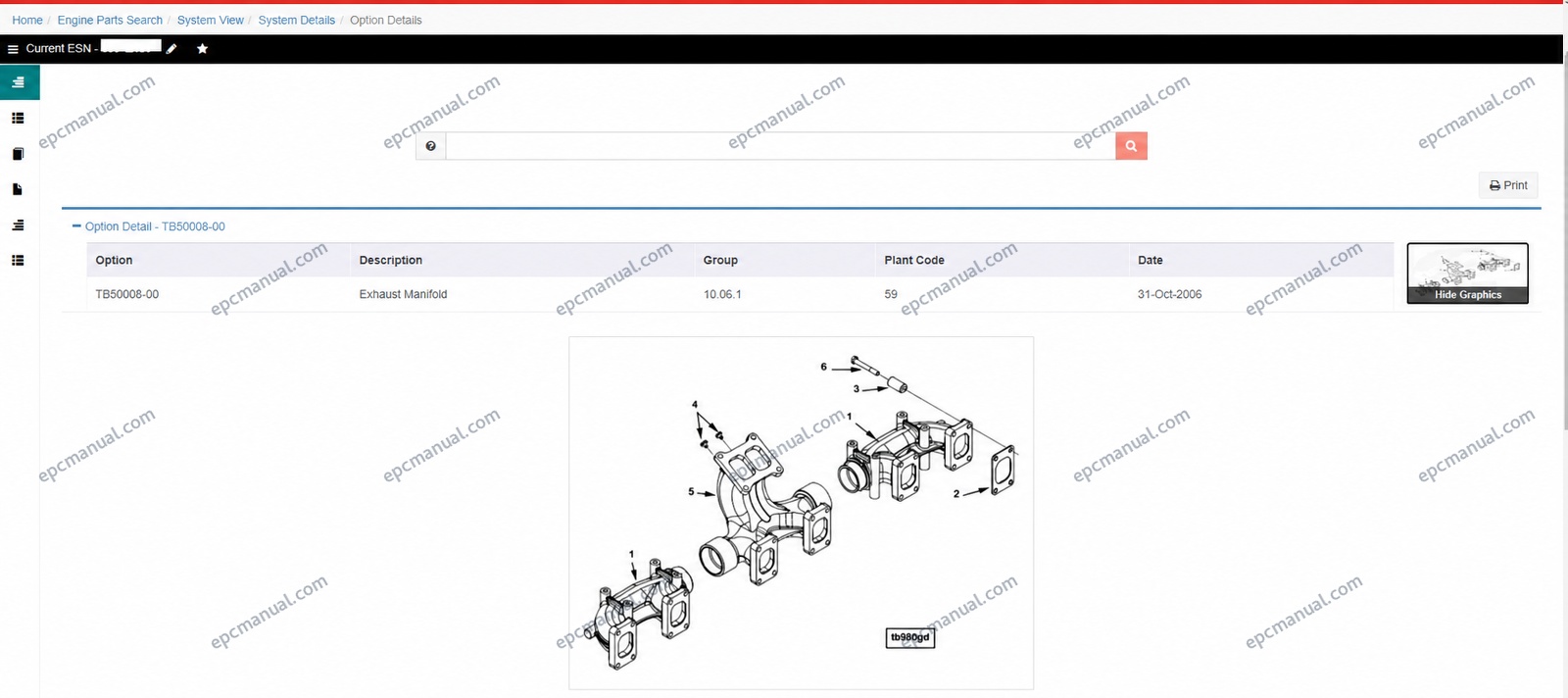 Cummins QuickServe Online main dashboard