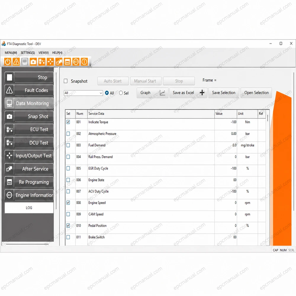 DAEDONG DIAGNOSTIC TOOL FT4 SCAN 4.21 screenshot 3