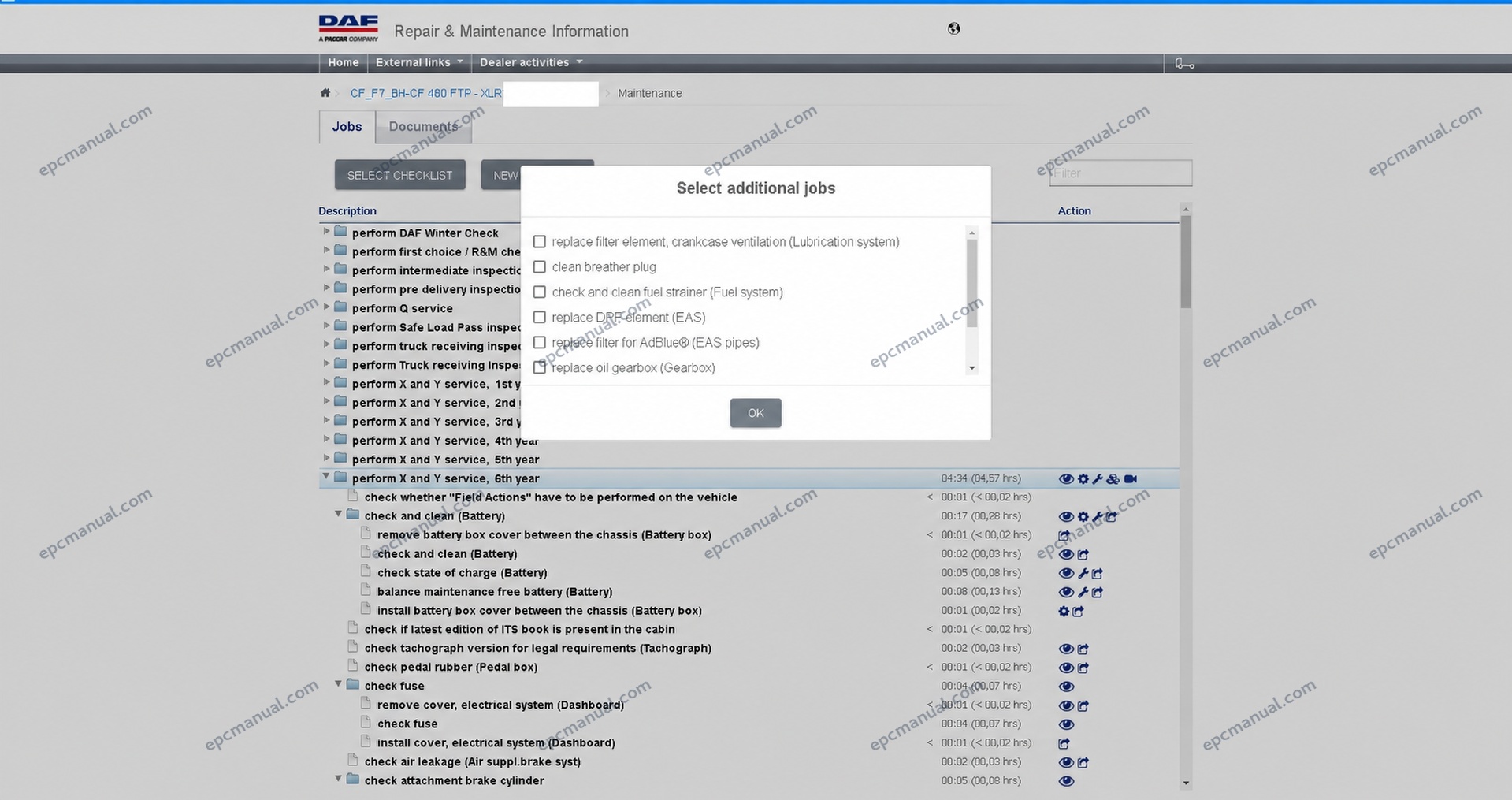 DAF Rapido RMI EPC Online Parts Catalog & Service Information