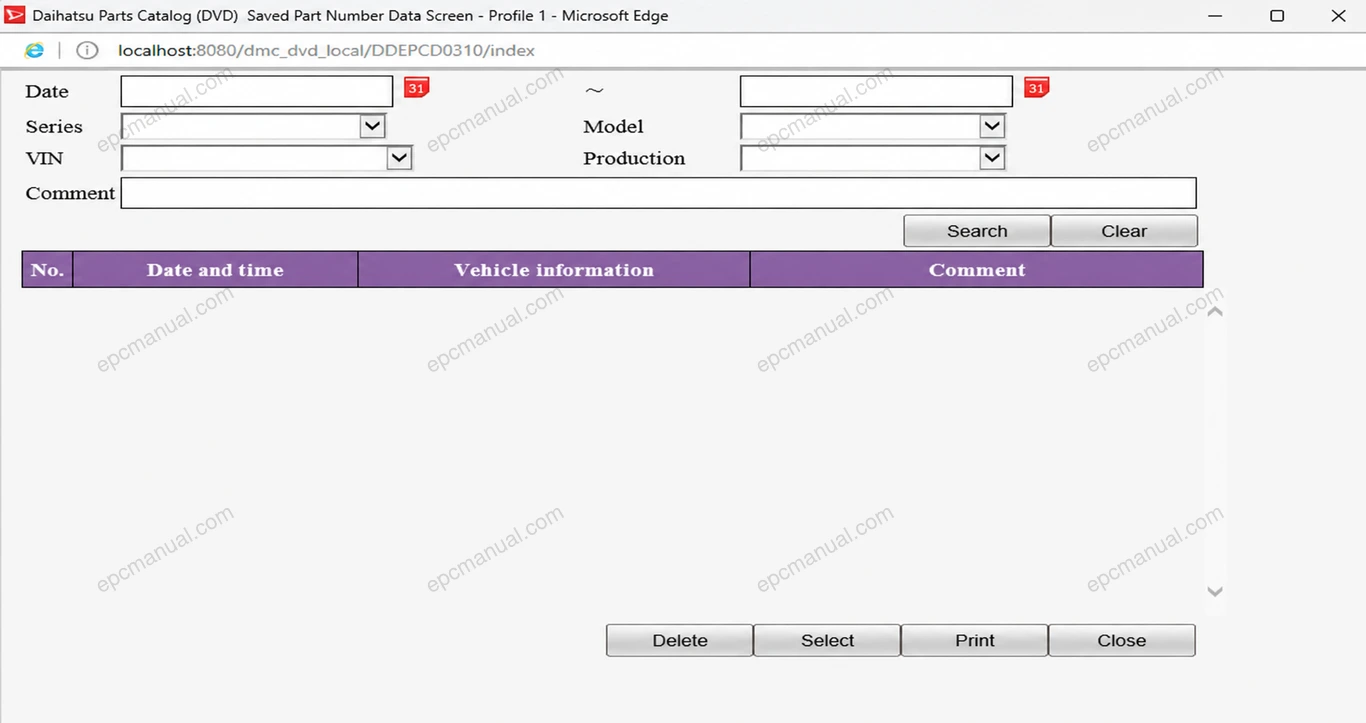 DAIHATSU PARTS CATALOG screenshot 11