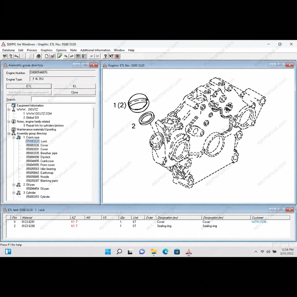 DEUTZ SERPIC 2012.01 screenshot 2