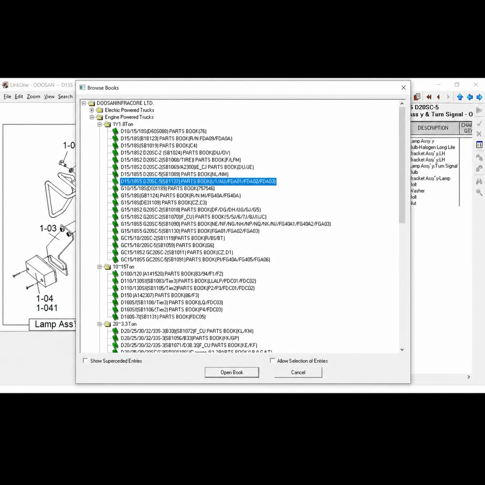 DOOSAN FORKLIFT EPC 4.2.3.0 screenshot 4