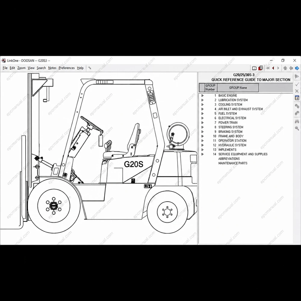DOOSAN FORKLIFT EPC 4.2.3.0 screenshot 5