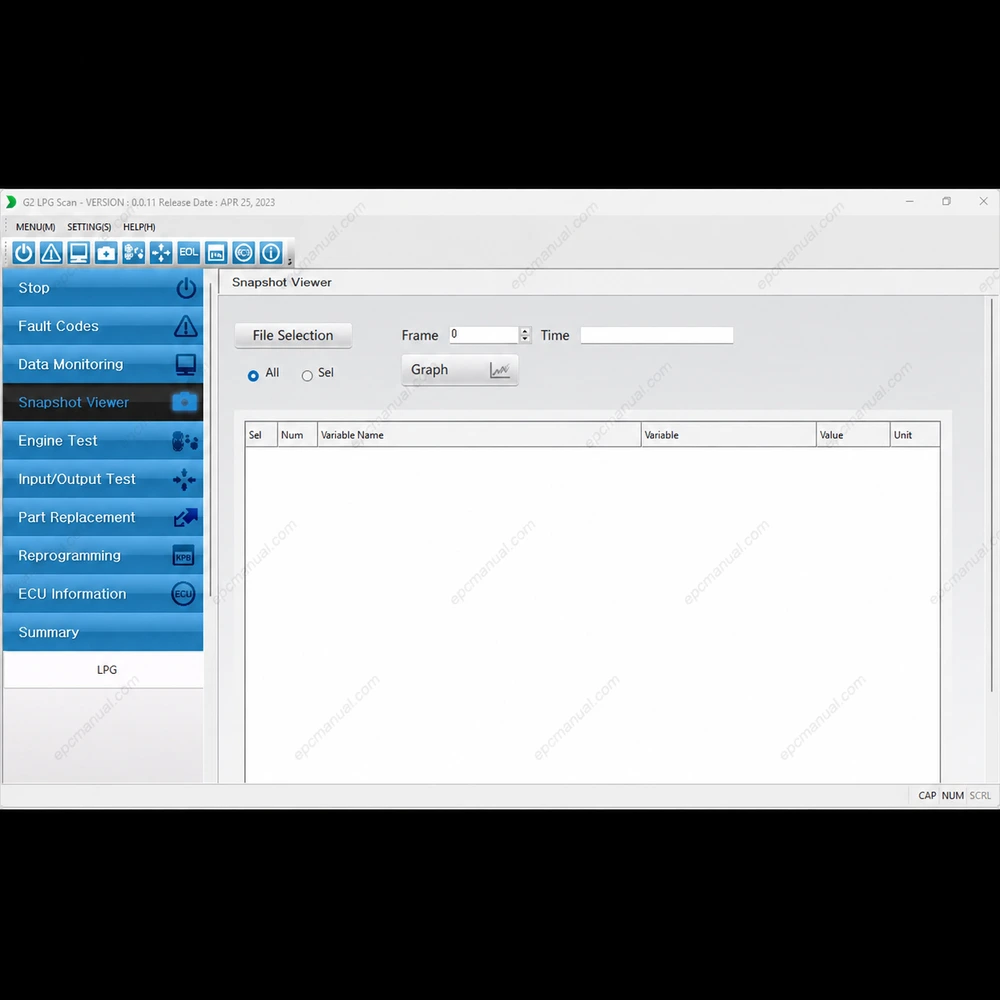DOOSAN G2 LPG SCAN 00.11 screenshot 4