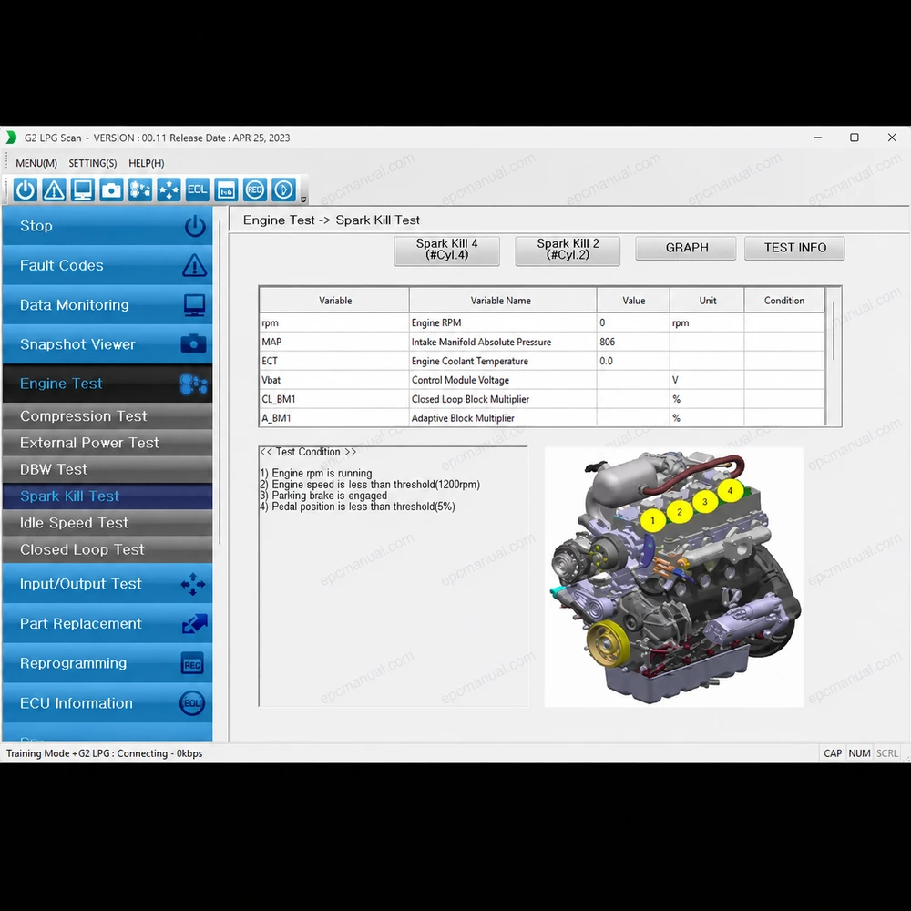 DOOSAN G2 LPG SCAN 00.11 screenshot 6