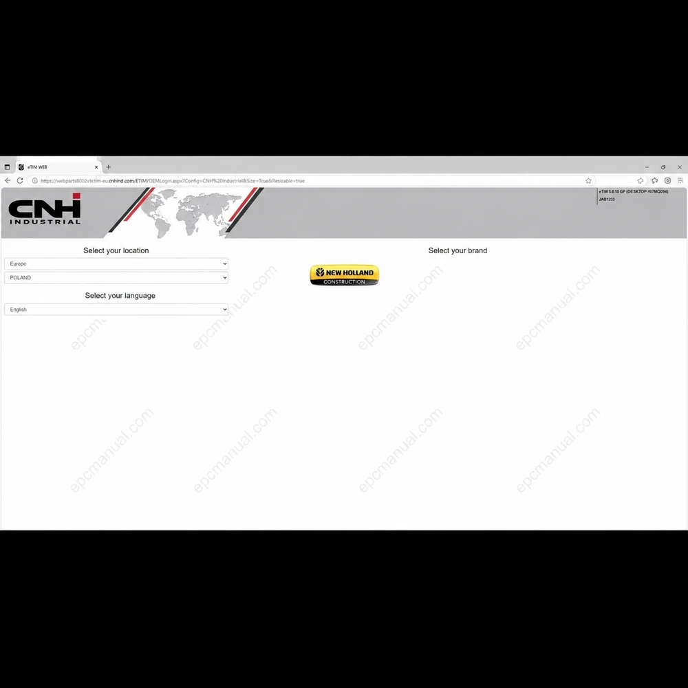 ETIM GO NEW HOLLAND CONSTRUCTION 8.18 screenshot 2