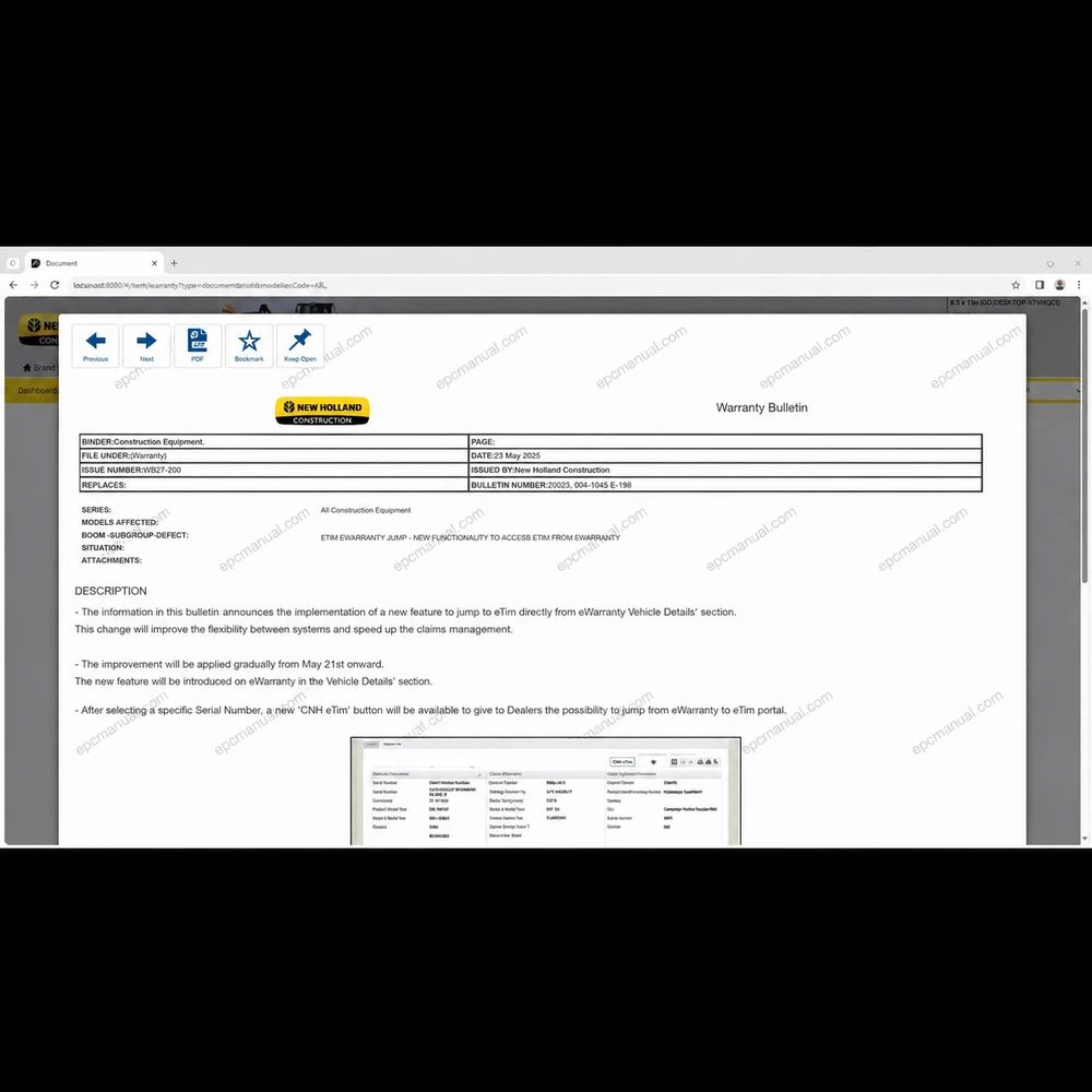ETIM GO NEW HOLLAND CONSTRUCTION 8.18 screenshot 6
