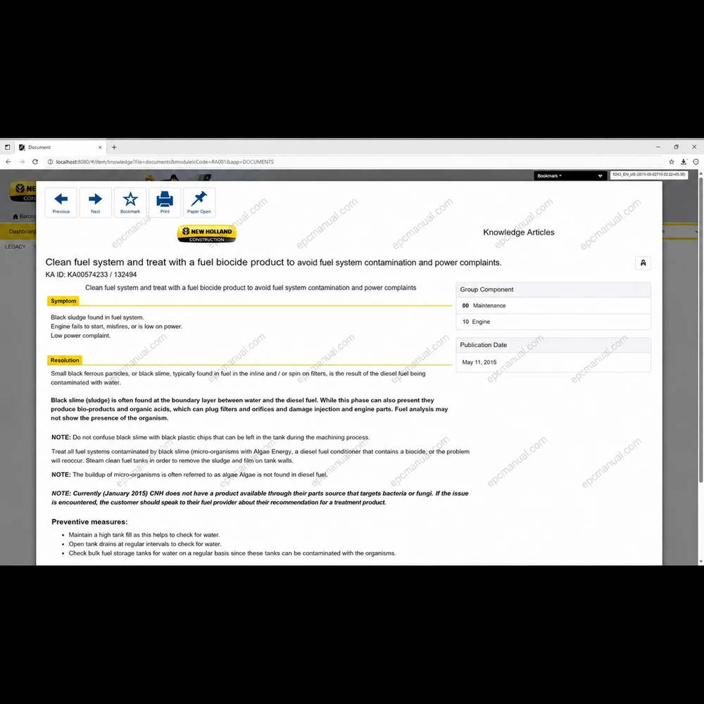ETIM GO NEW HOLLAND CONSTRUCTION 8.18 screenshot 7