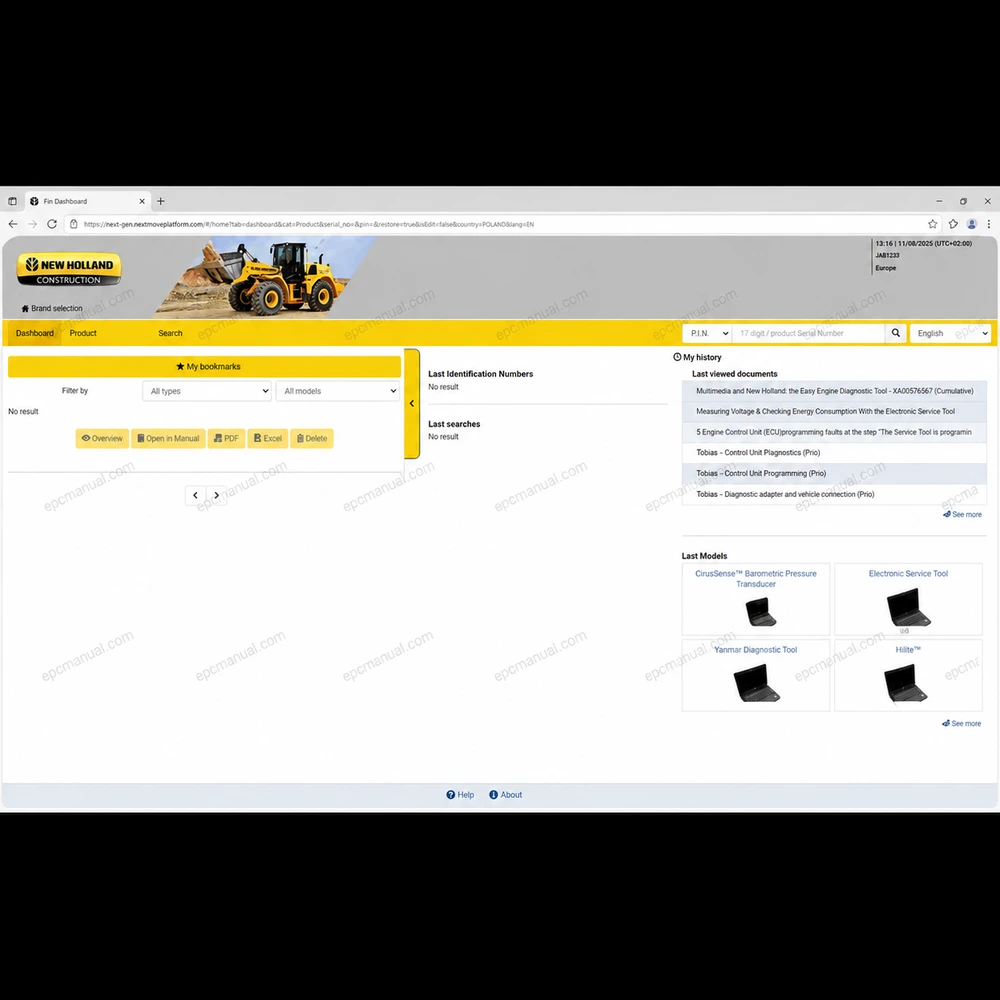 ETIM GO NEW HOLLAND CONSTRUCTION 8.18 screenshot 10