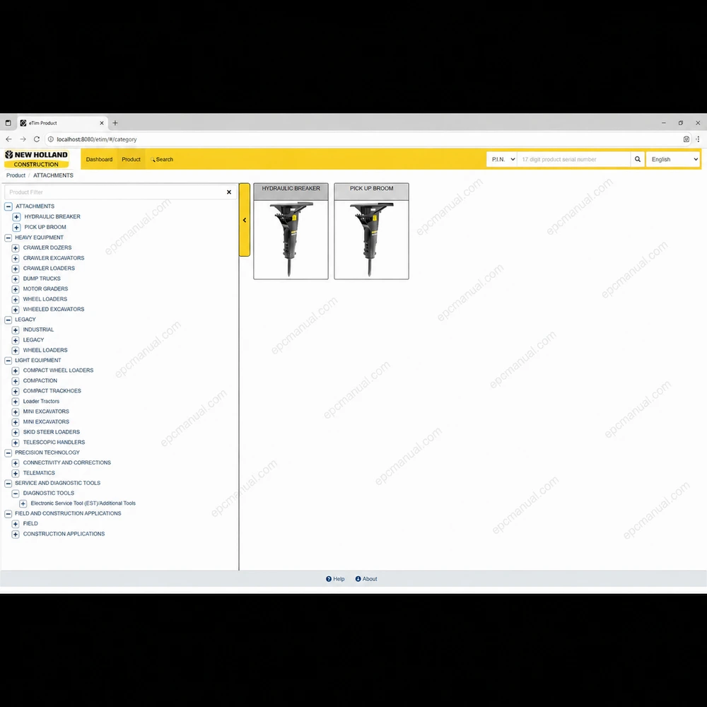 ETIM GO NEW HOLLAND CONSTRUCTION 8.18 screenshot 13