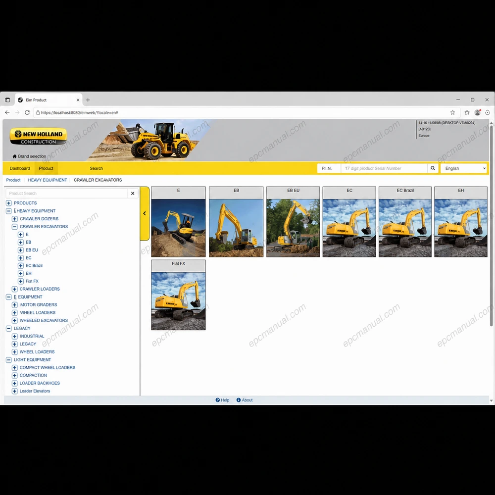ETIM GO NEW HOLLAND CONSTRUCTION 8.18 screenshot 15